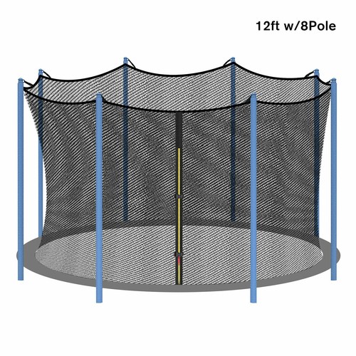 Round trampoline enclosure net - round,